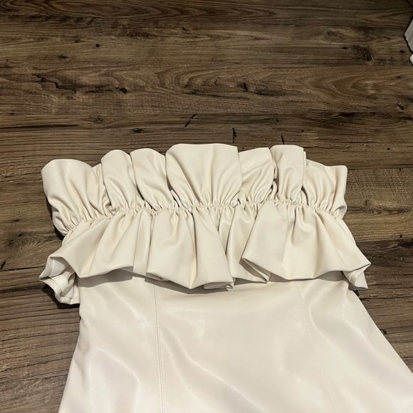 DO+BE Beige Ruffle Mini Dress - Picture 10 of 16